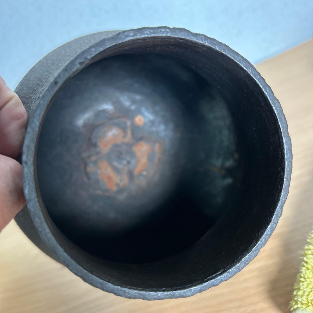 裏千家15世鵬雲斎大宗 『大鶴首釜』13代大西浄長造千家十職