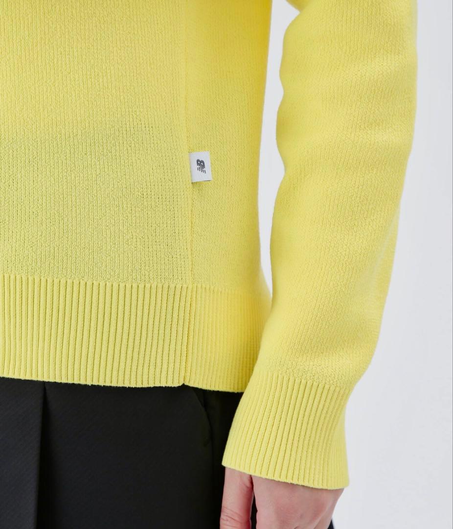 2025年山下美夢有プロ着用☆ニューバランス クルーネックニットプルオーバー