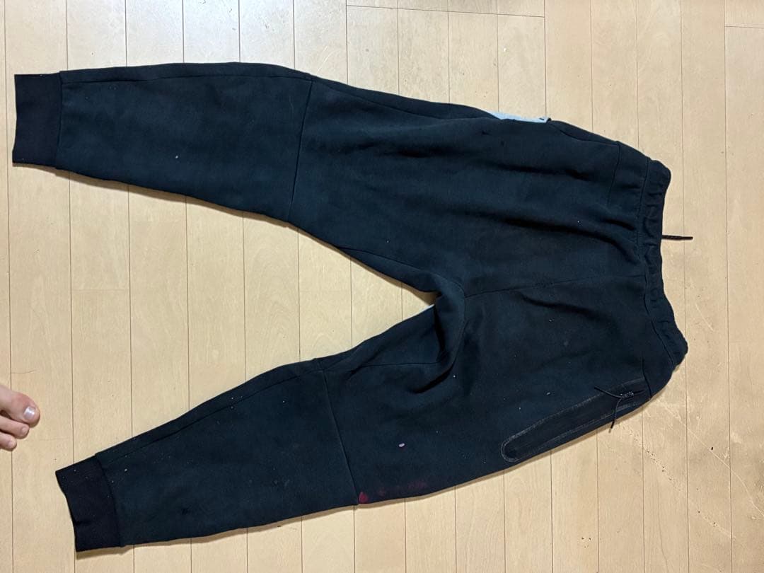 最終値引き正規品廃盤 NIKE 旧テックフリース上下US S 黒グレープレ値