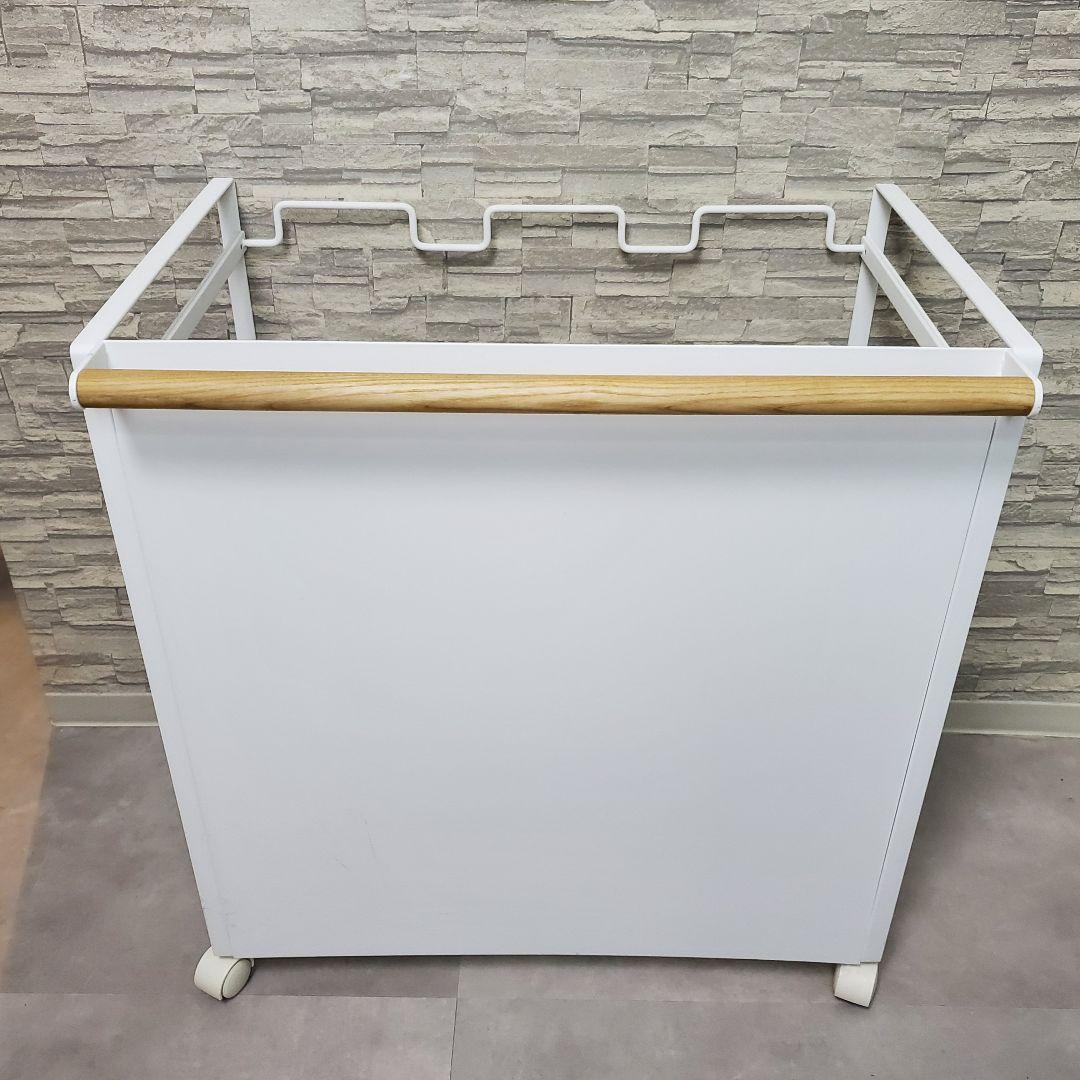 【極美品】山崎実業 TOSCA トスカ 目隠し３分別ダストワゴン