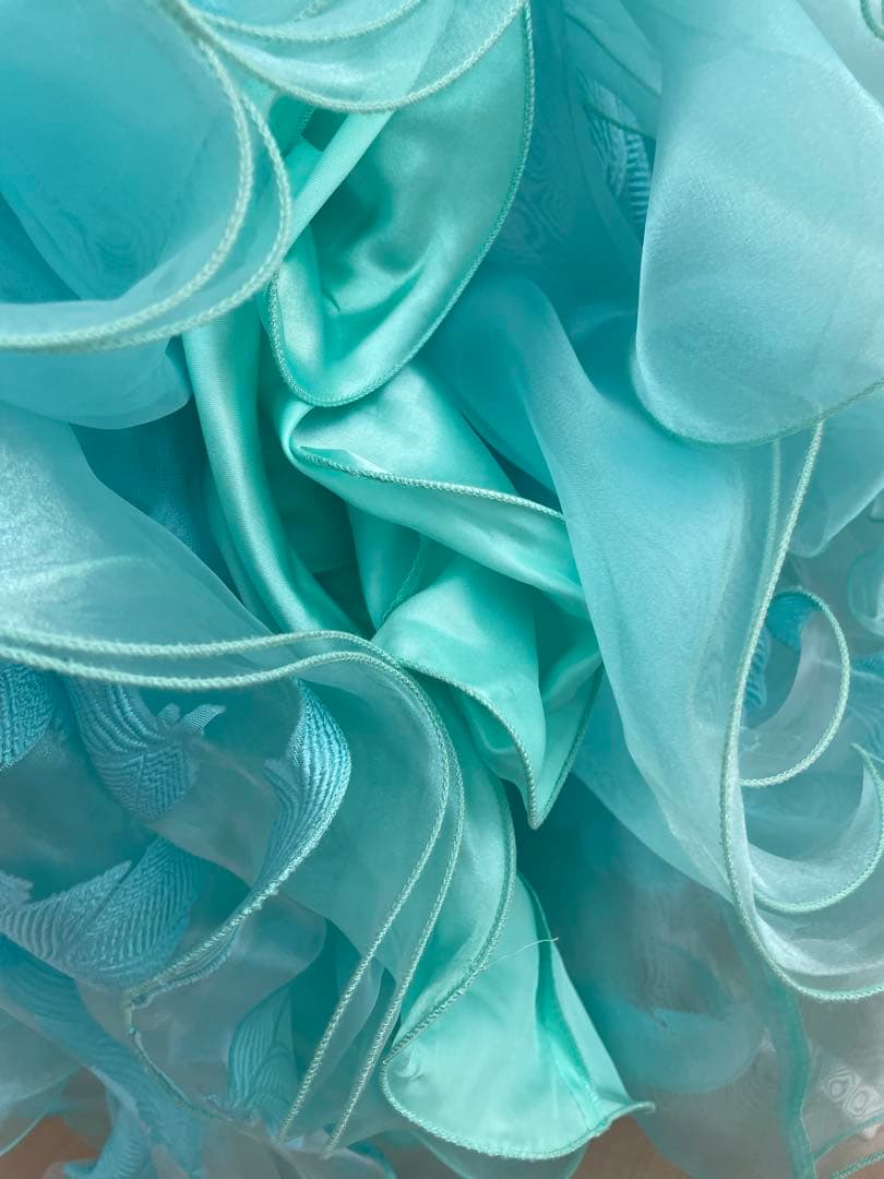 社交ダンス　スタンダードドレス⭐️ミントグリーンドレス