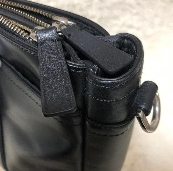 COACH コーチ F70916／2WAY オールレザーブリーフトートバッグ／黒