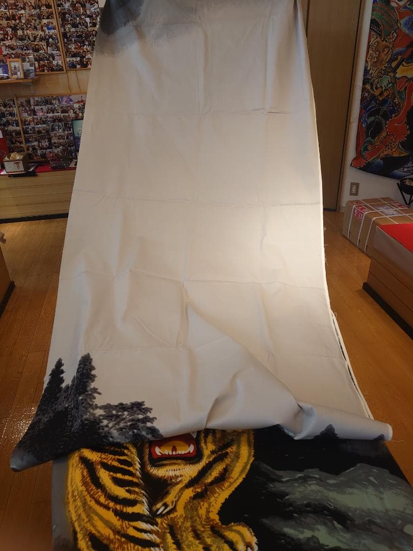 ●掘り出し物●写真映え　高価訳あり希少品●　五月人形　龍虎のぼり旗