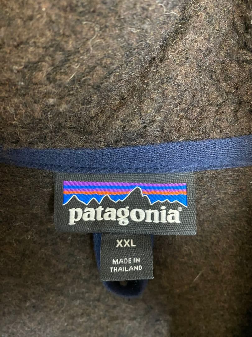 D151 【Patagonia】ジップアップフリースジャケット【メンズ2XL】茶