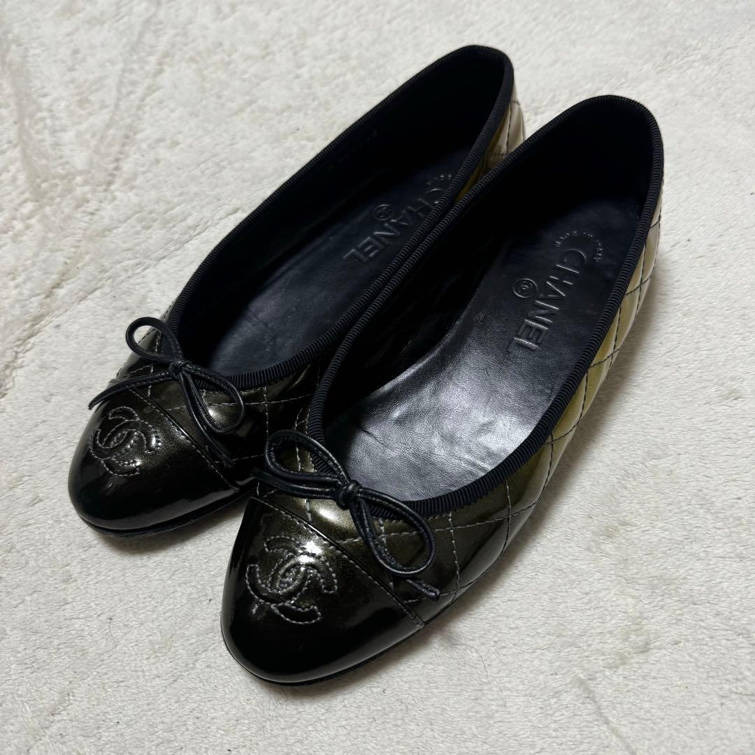 限定カラー　CHANEL シャネル　キルティング　バレエ　グラデーション　黒