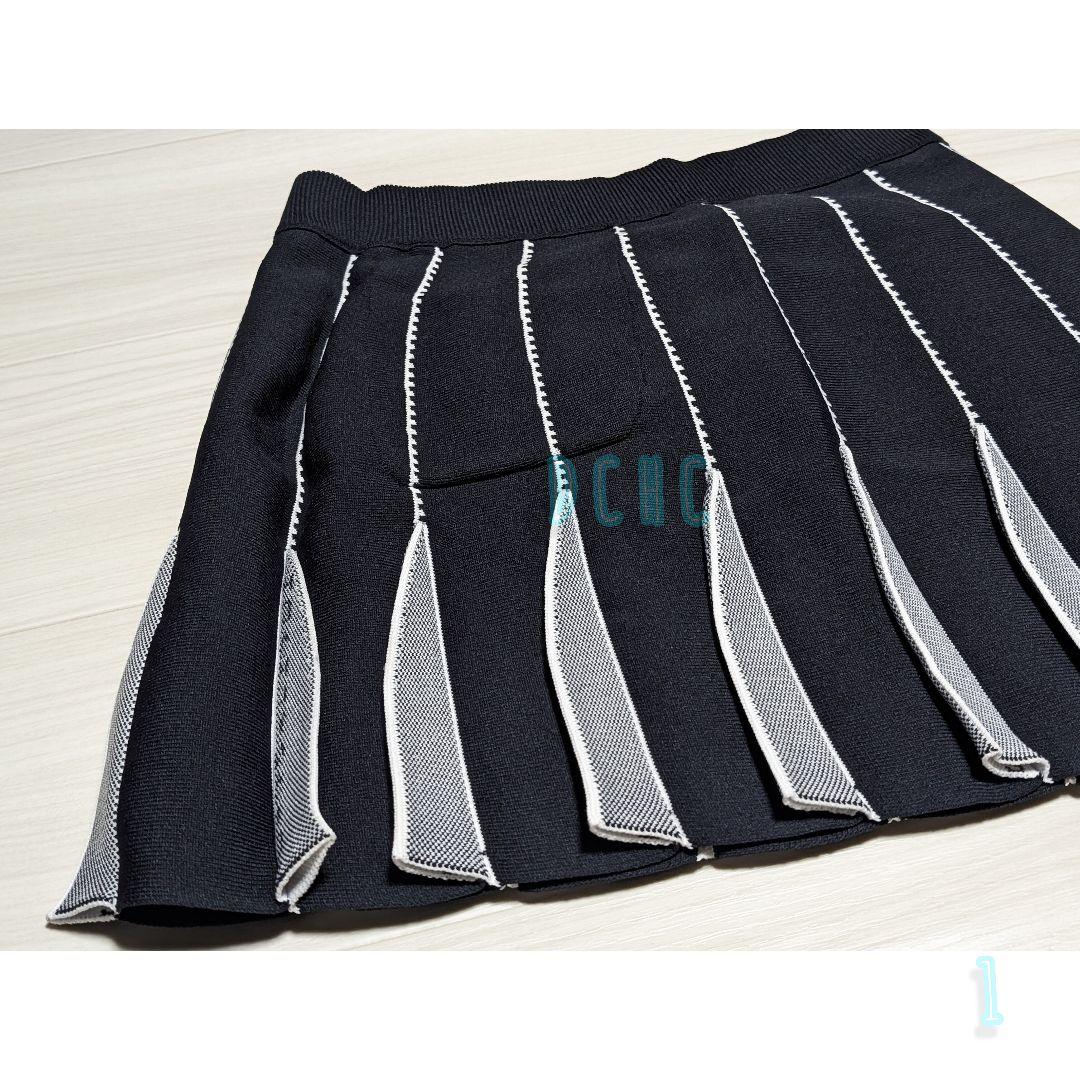 新品 【サイズ１(Ｍ)】【ダークネイビー】パーリーゲイツ スカート ゴルフ