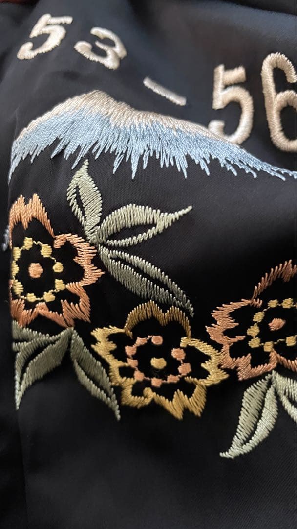 刺繍入りスカジャン 日本 53-56