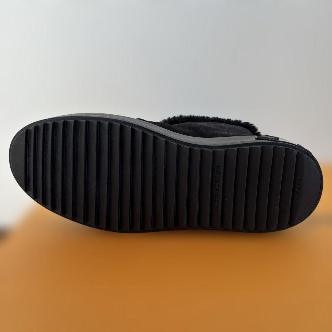 美品　ルイヴィトン　ブリージーライン　ボアブーツ　スウェード　シューズ　ムートン