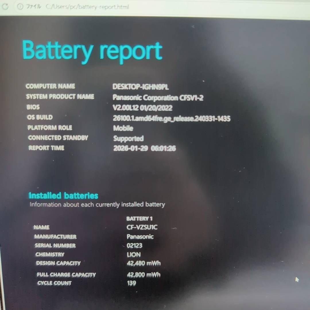 レッツノートSV1★Win11★Webカメラ★軽量ノートPC★第11世代i5