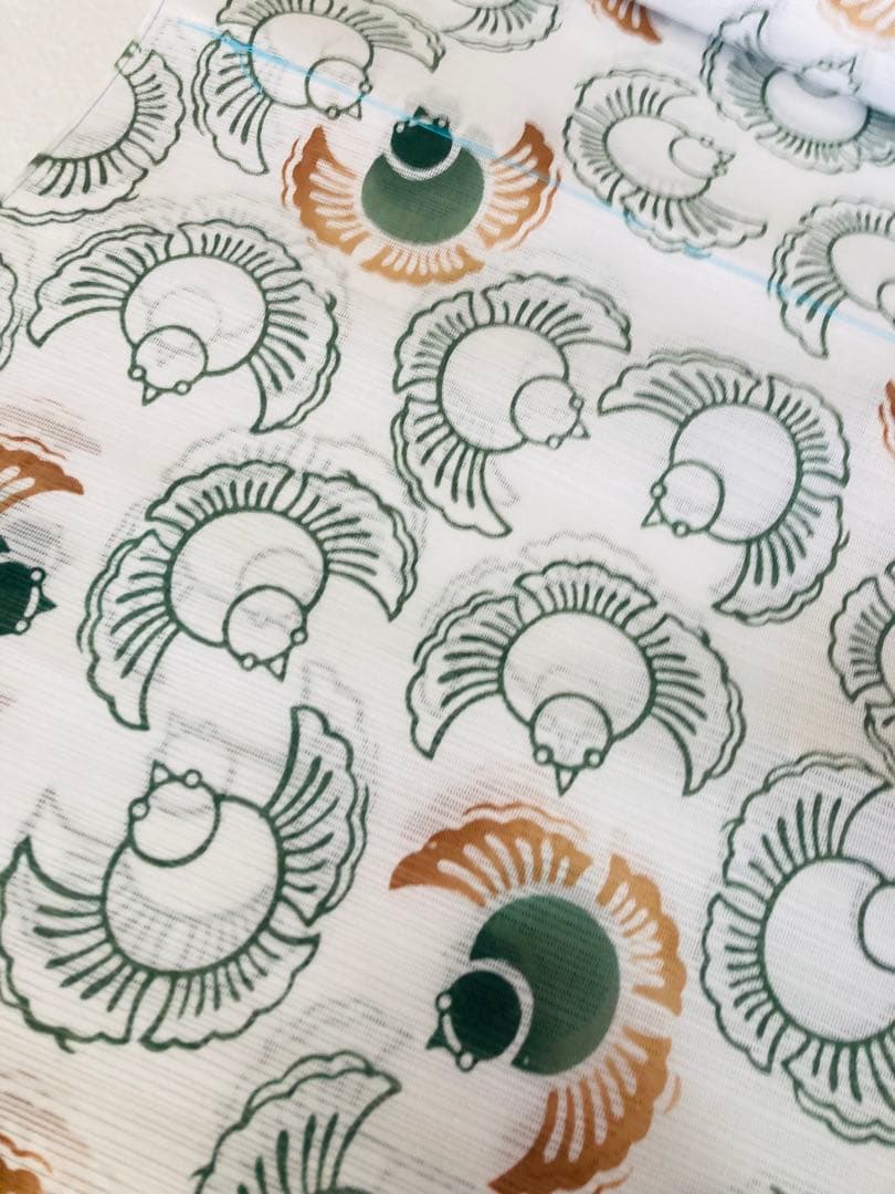 竺仙　綿絽　注染　本格派　浴衣　反物