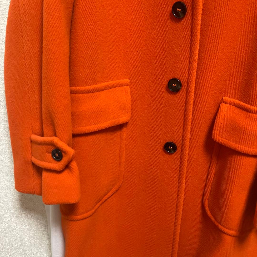 マッキントッシュ　ヘリンボーンフーデッドロングコート　36