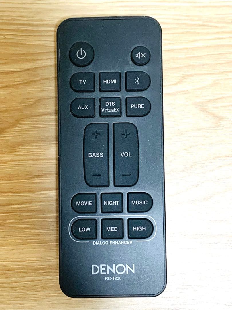 【美品】DENON　デノン　サウンドバー　リモコン付き　DHT-S216