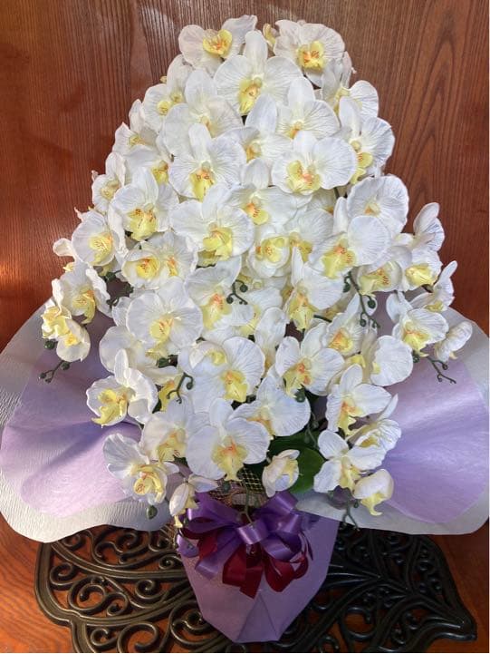 光触媒　人工観葉植物　ウォールグリーン　フェイクグリーン　胡蝶蘭10本gj