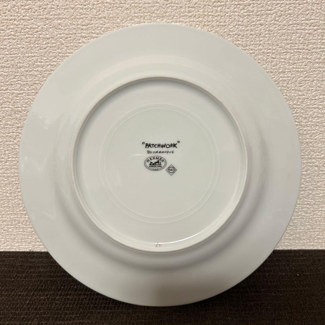 エルメス　パッチワーク　突風　デザートプレート 21.5cm