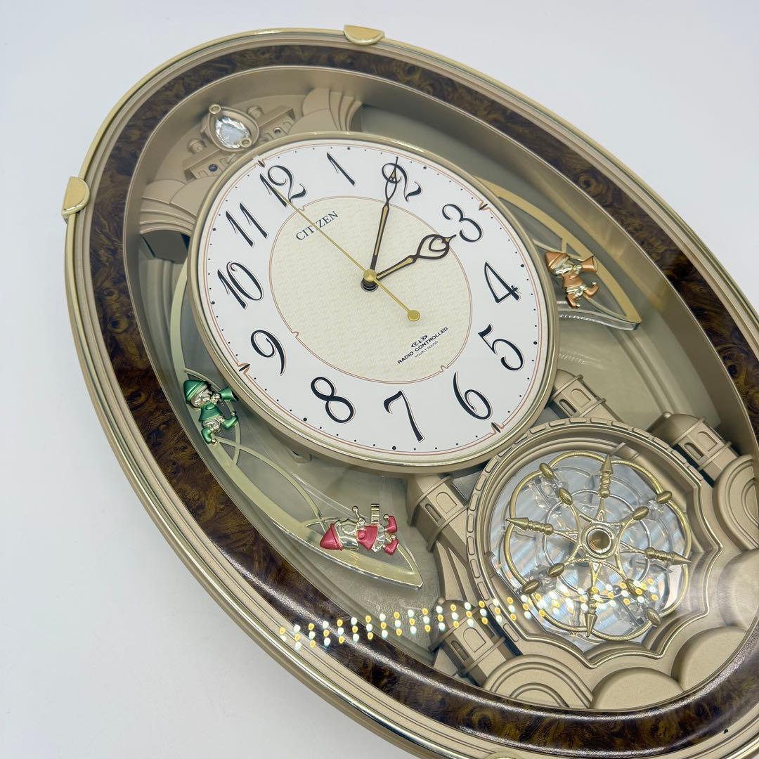 4MN484-0 からくり電波時計 ロディ パルミューズクイーンダムDX 稼動品