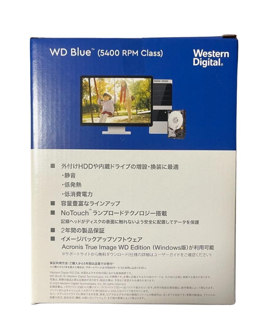 WD Blue 6TB 5400 RPM 内蔵ハードディスクドライブ 新品未開封