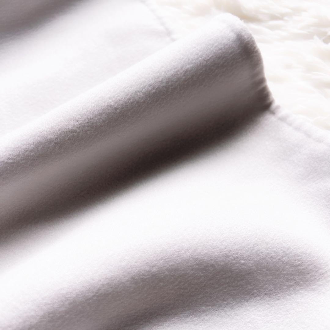 美品　HERMÈSエルメス カシミヤ ショート　ノーカラー　コート　ブルーグレー