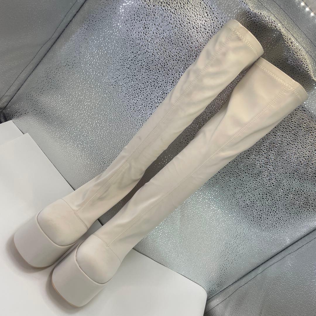 Darich ダーリッチ　ウルトラストレッチレザーロングブーツ　23.5㎝