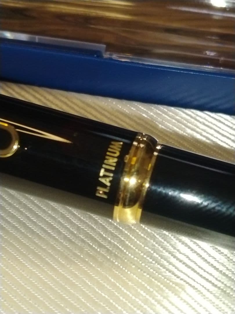 【新品未使用】廃番品 プラチナ万年筆 14K ペン先 ブラック 字幅 極細　美巧