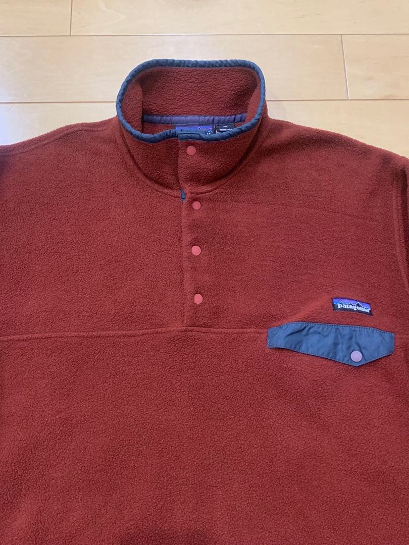 【M】Patagonia 02年 シンチラ スナップT レンガ色 メキシコ製