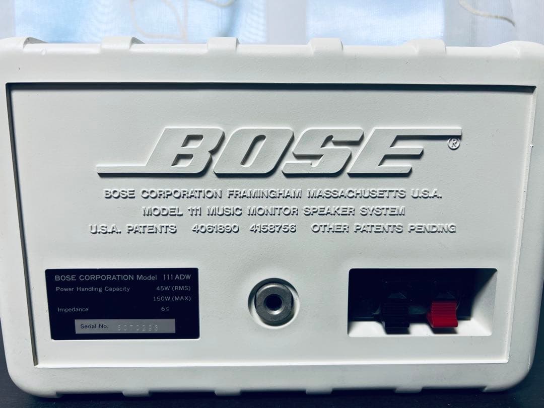 BOSE ボーズ 111ADW スピーカー ペア シリアル連番 純正ブラケット付