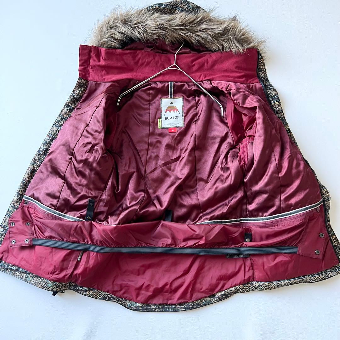 3227【新品】バートン　ジャケット タグ付き ノルディック柄　M ブラウン