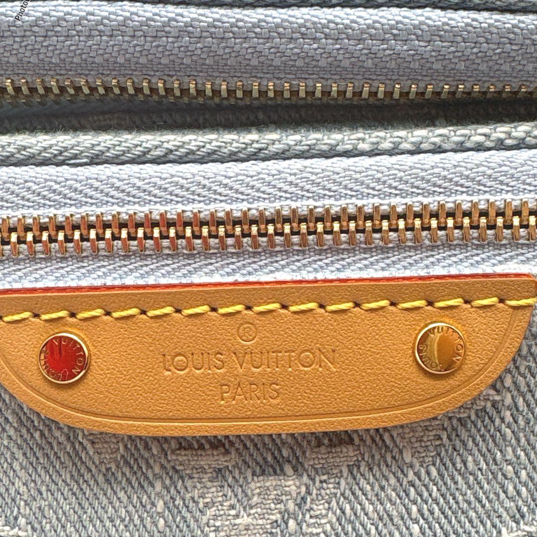 【極美品✨】激レアLOUIS VUITTONミニバムバッグ デニム スカイブルー
