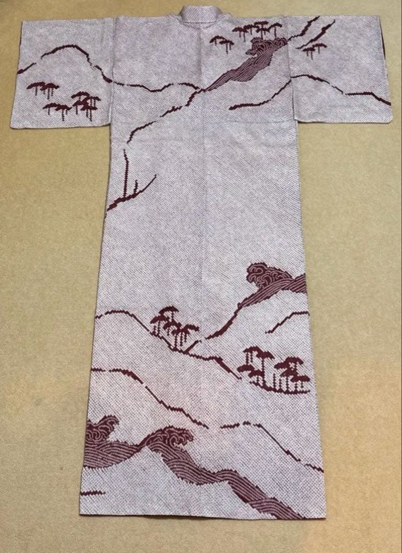 本疋田 訪問着 総絞り 袷 着物 上品 一つ目絞り 吉祥 匹田鹿の子 波 お祝い