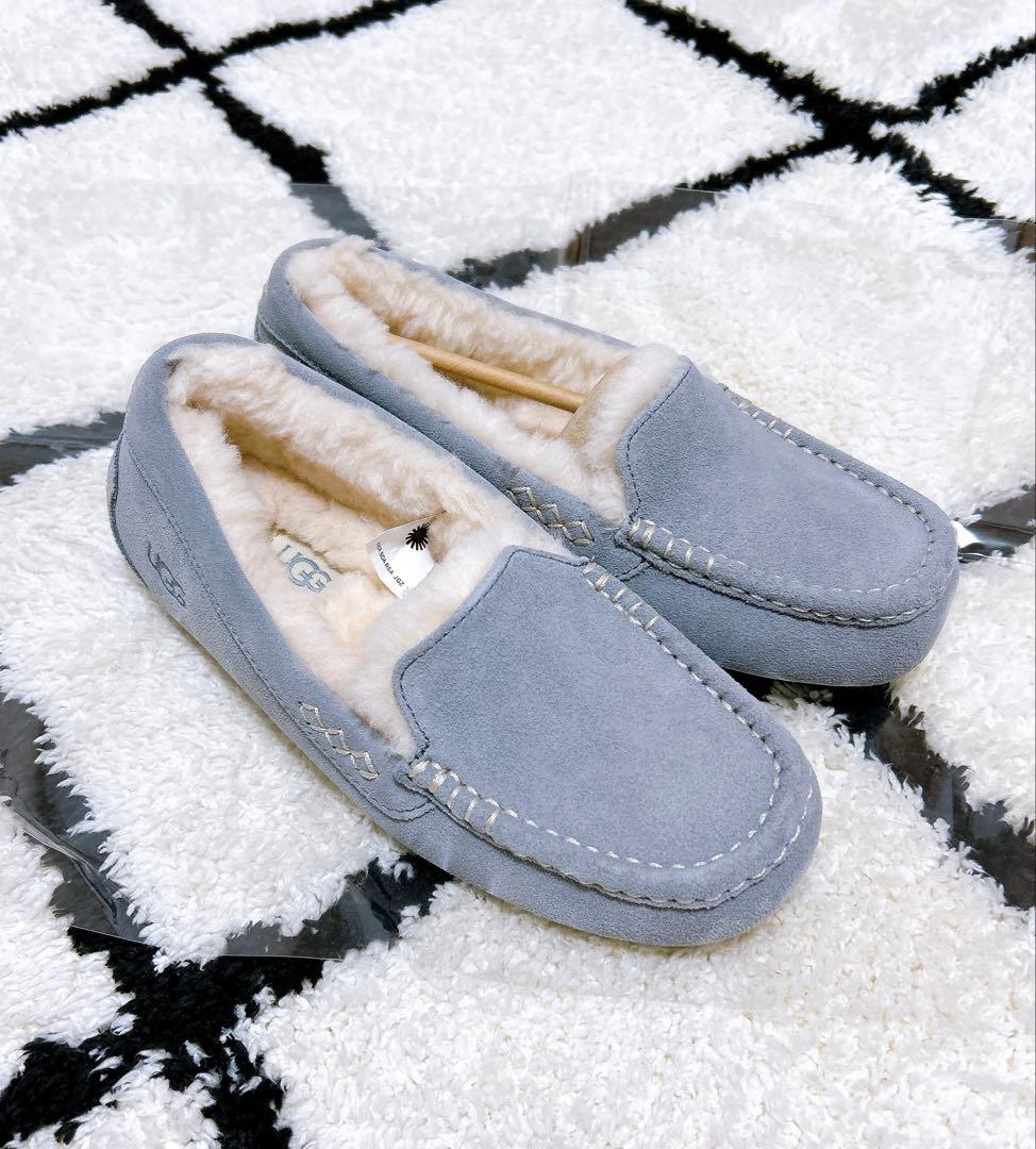 UGG モカシン アンスレー ライトグレー 24cm 正規品