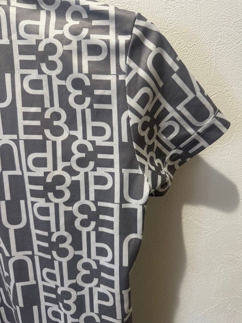 ロゴプリントポロシャツ 半袖 レディース