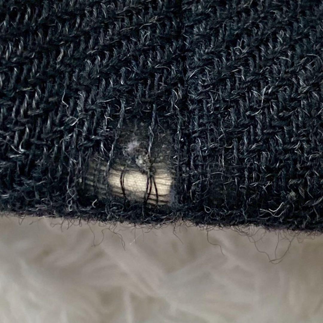 モンクレール モンクレールガムブルー ウール ダウンジャケット ブラック