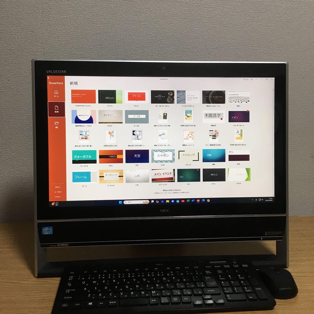 NEC 一体型 デスクトップ Win11 最強i7 新品SSD 地デジ 取説