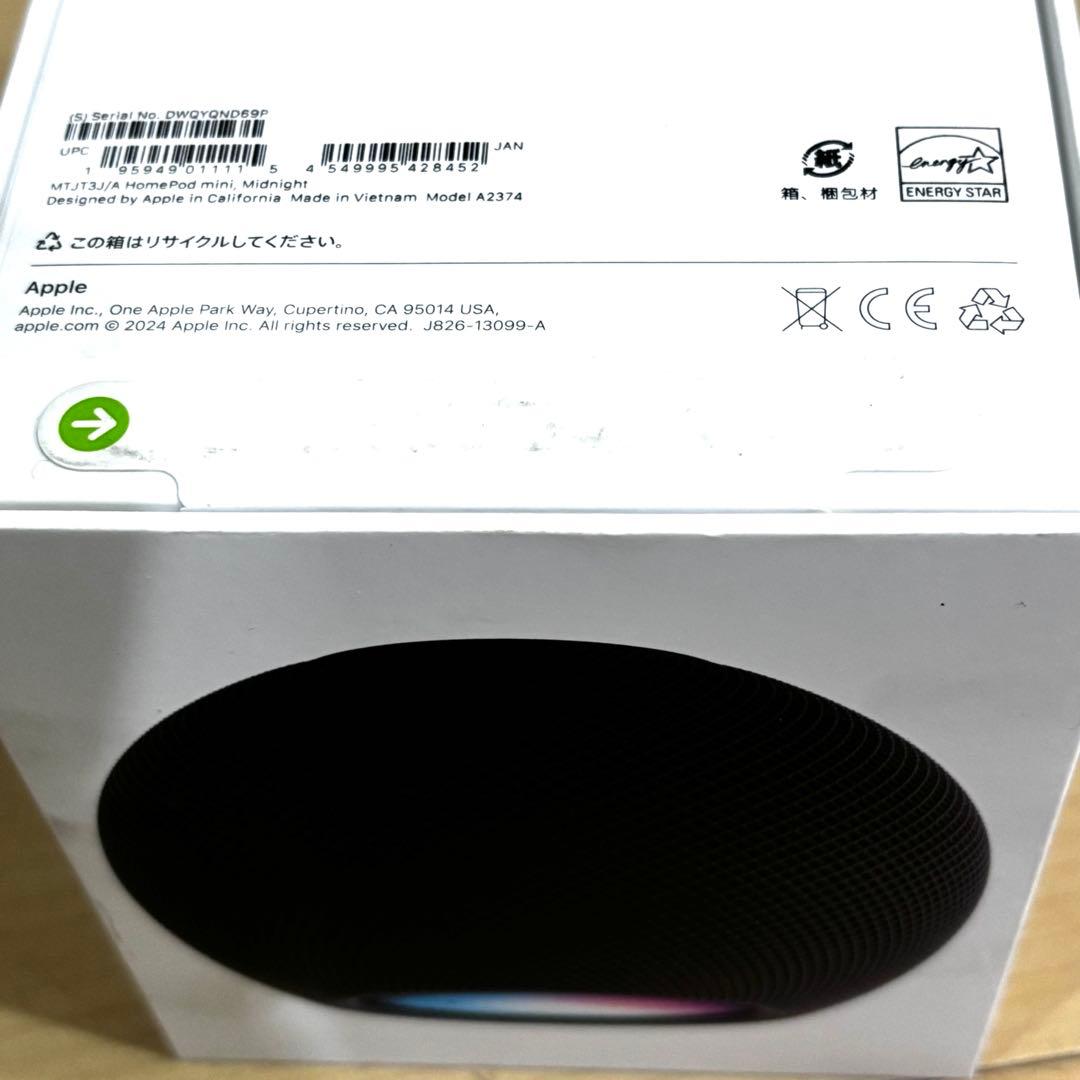 【未開封品】Apple Pod mini ミッドナイト MTJT3J/A