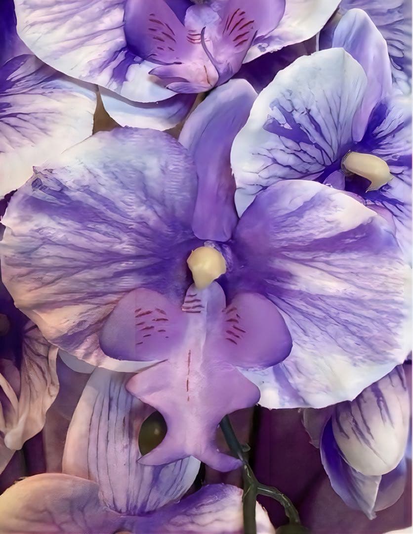 光触媒　人工観葉植物　ウォールグリーン　フェイクグリーン　胡蝶蘭pu５本ab