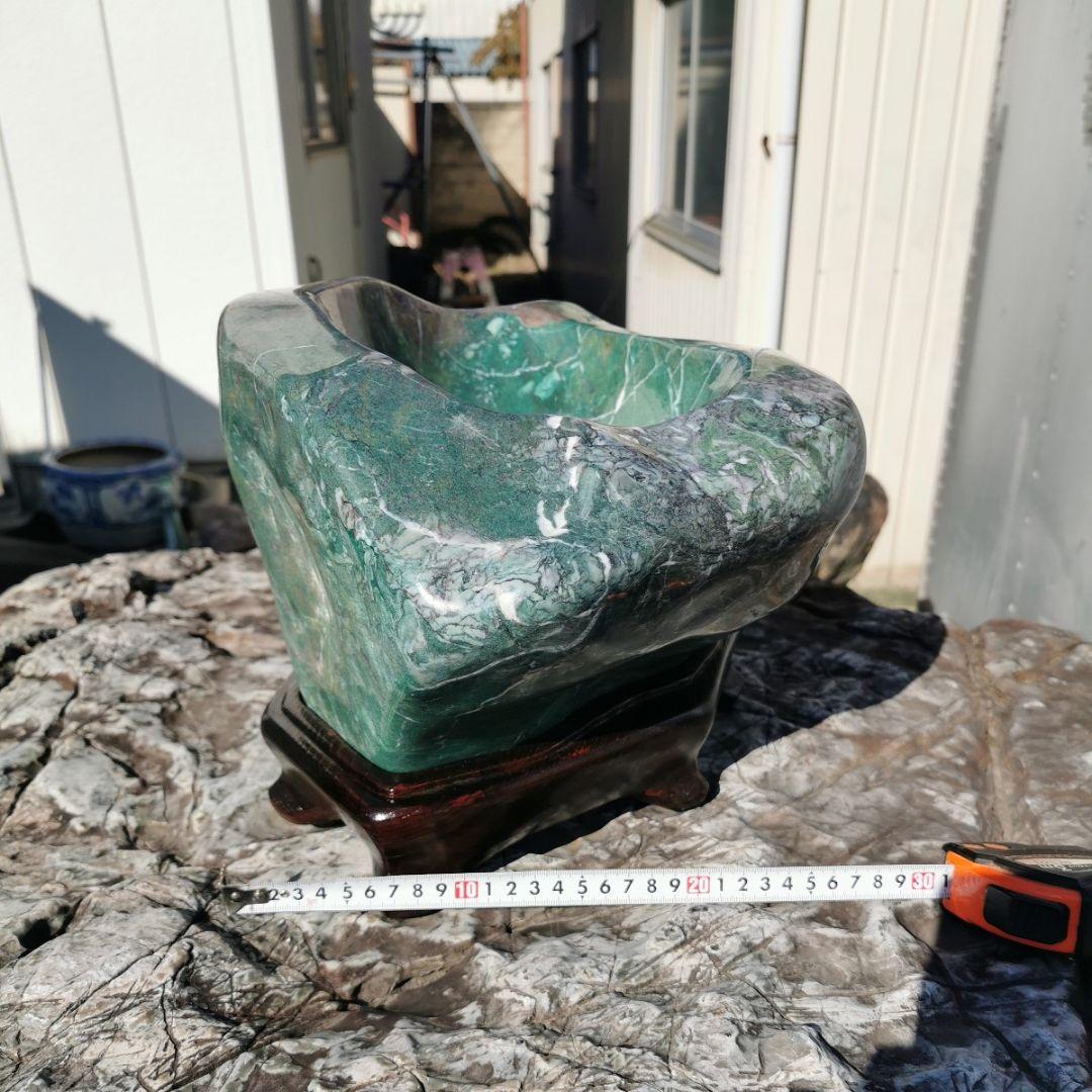 ナミビア翡翠　28キロ　溜まり石　鑑賞石　石　盆石　水石　置物　オブジェ