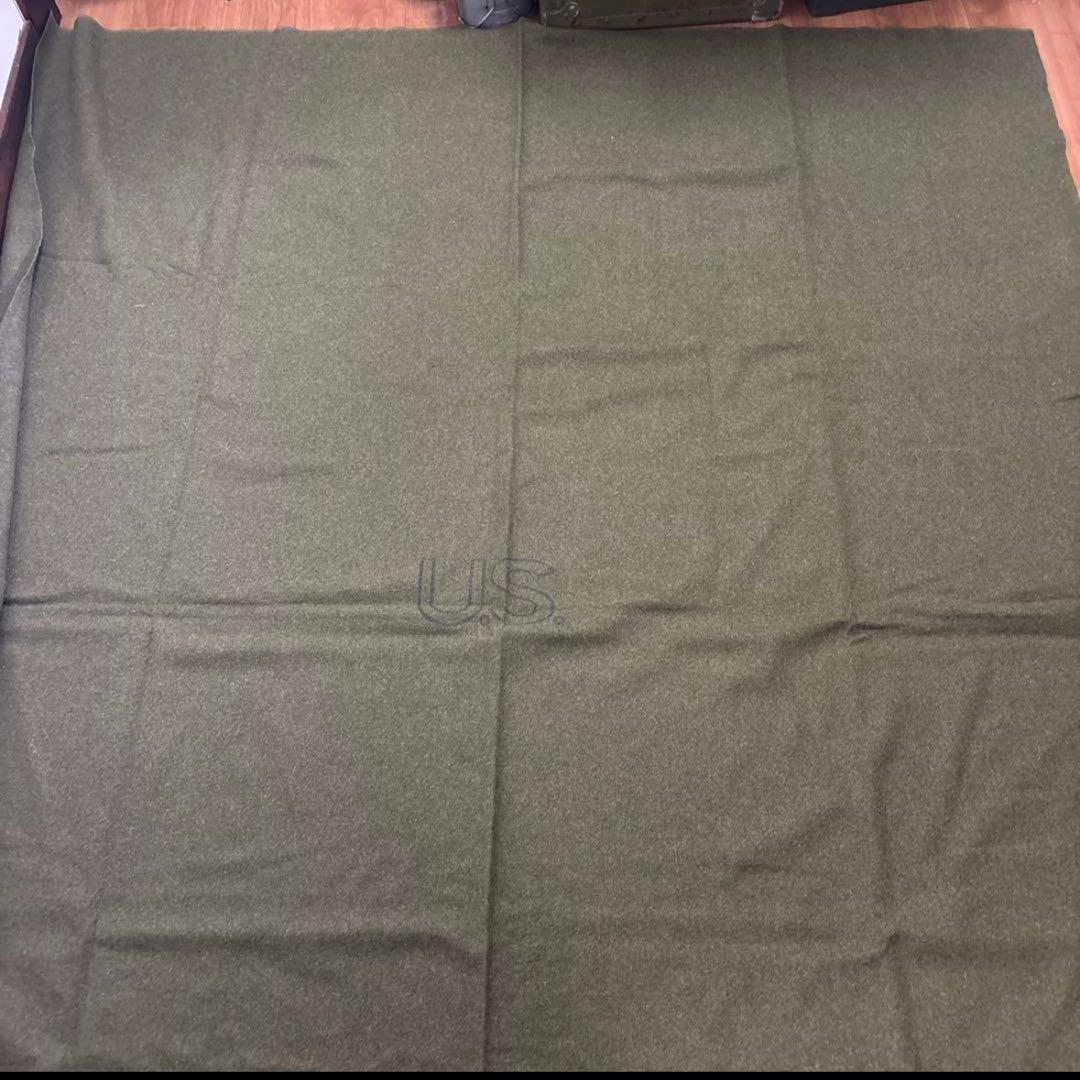70s デッドストック　米軍実物　ウールブランケット　WOOL BLANKET