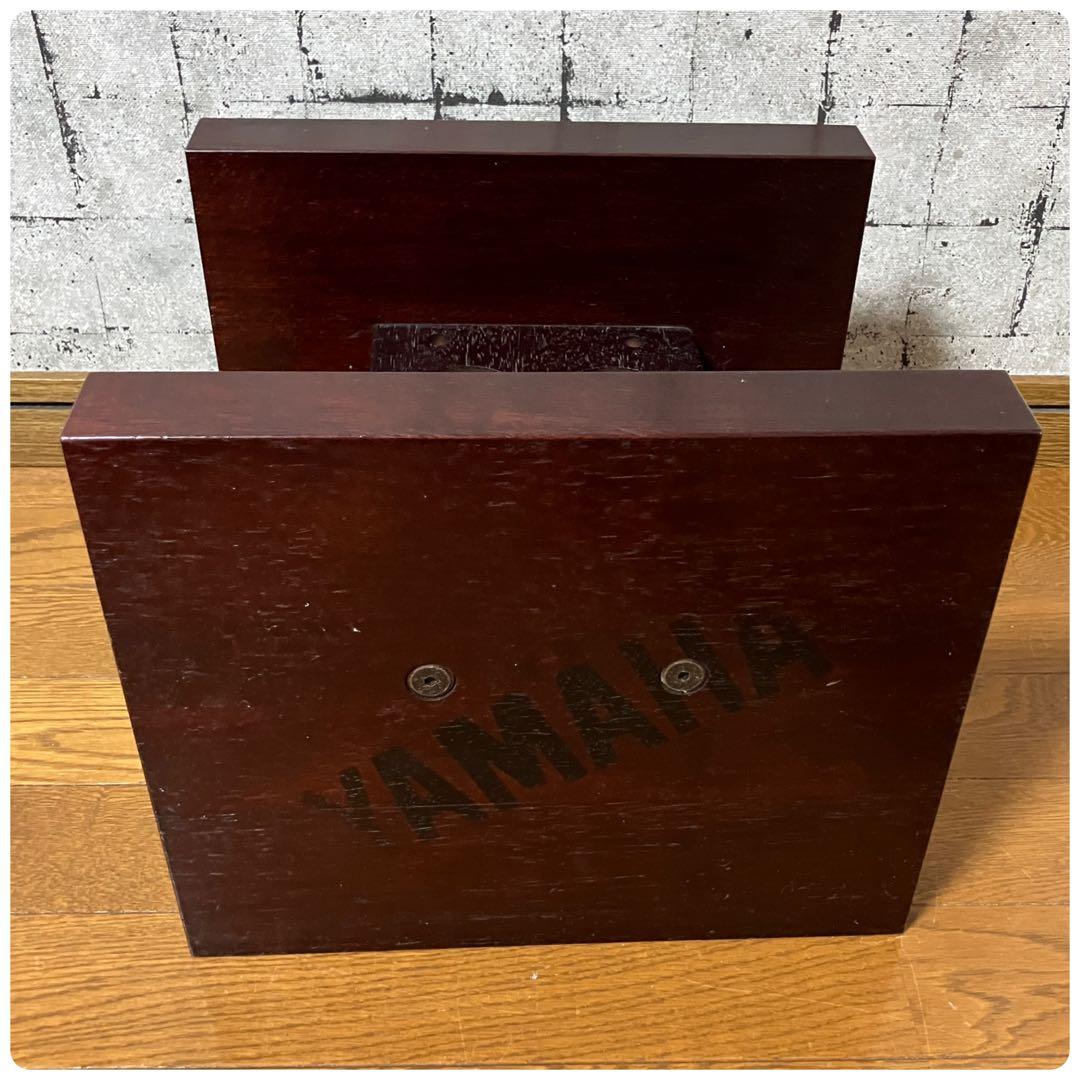 ♦︎純正YAMAHA（ヤマハ）ロゴ入りの木製スピーカースタンドペア 当時物