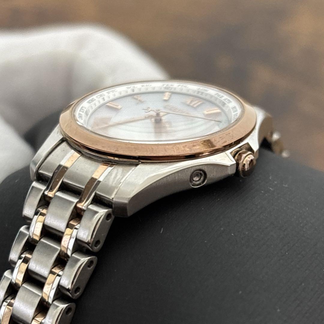 【動作品】シチズン エクシード EC1124-58A エコドライブ 電波腕時計