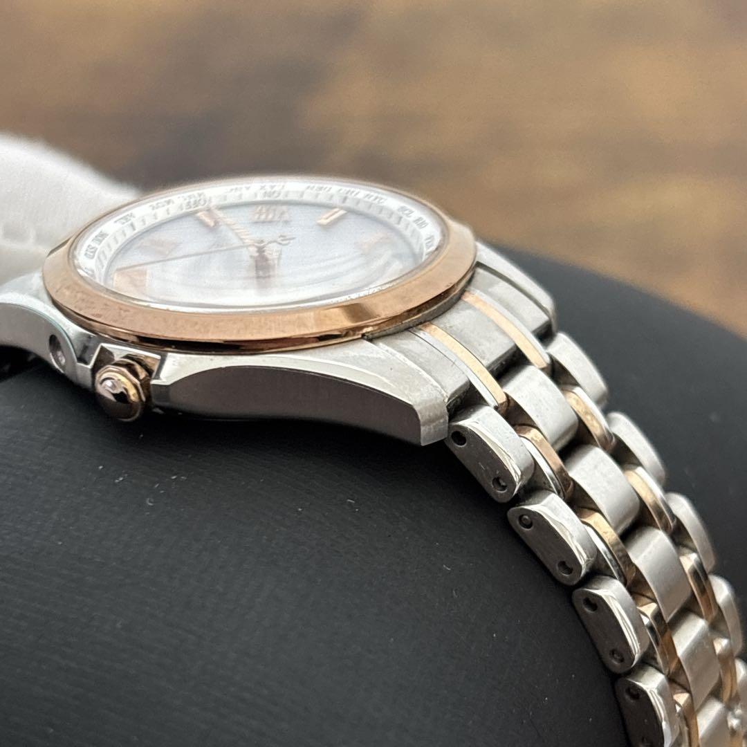 【動作品】シチズン エクシード EC1124-58A エコドライブ 電波腕時計