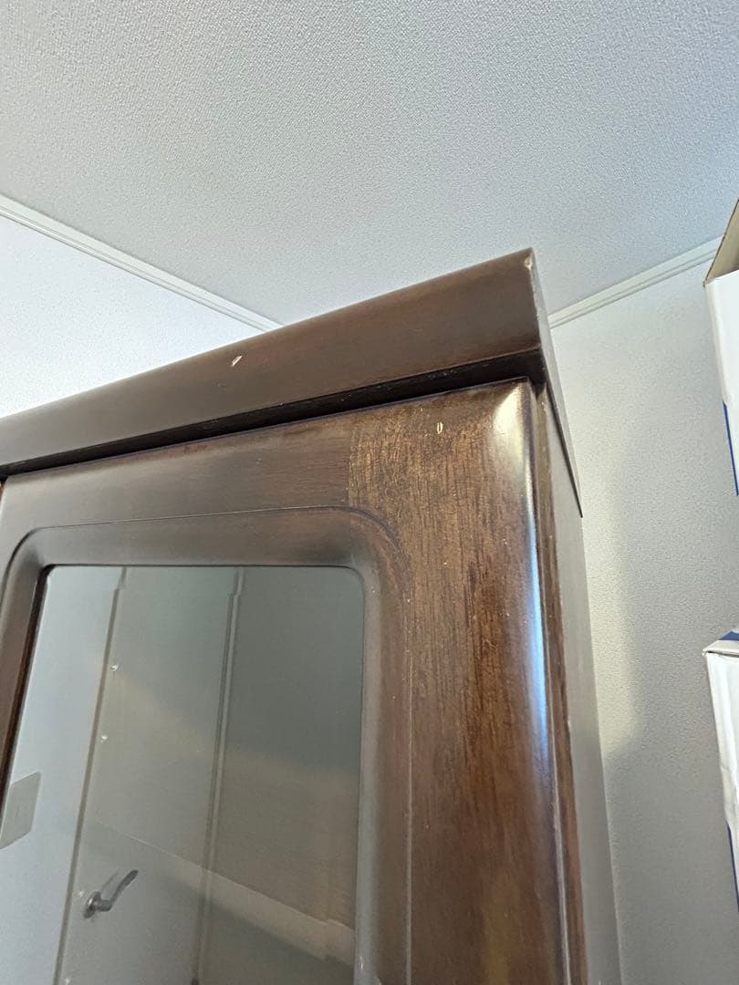 【関家具】ガラス扉本棚