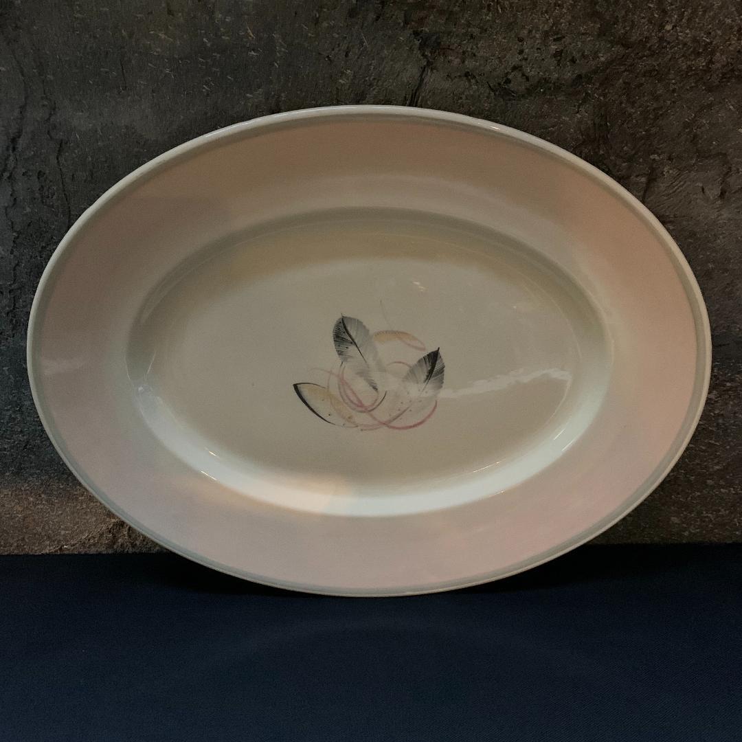 英国 スージークーパー グレイリーフ オーバル プラター 大皿 楕円