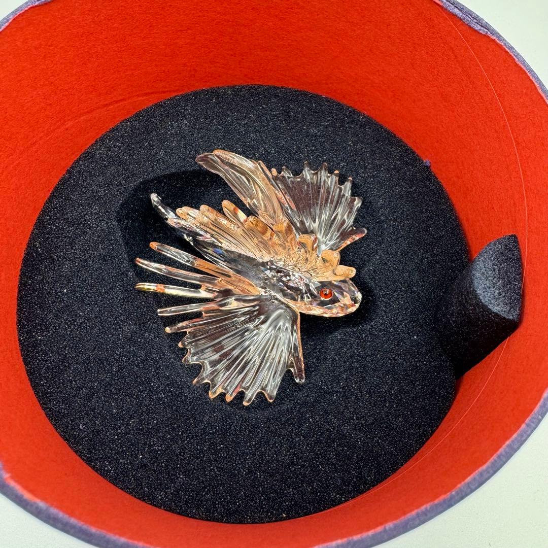 希少 廃盤品✨スワロフスキー カサゴ ライオンフィッシュ 置物 クリスタル