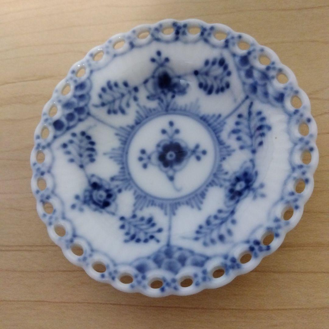 ロイヤルコペンハーゲン ブルーフルーテッド フルレース　小皿　プレート　豆皿