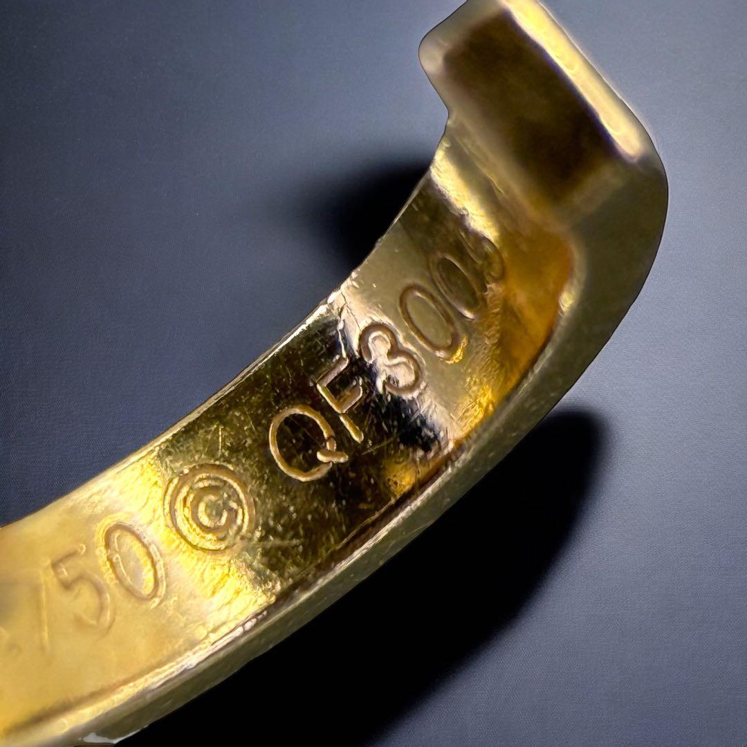 【美品】カルティエ　ラブ　ピアス　750 YG 片耳　フープ