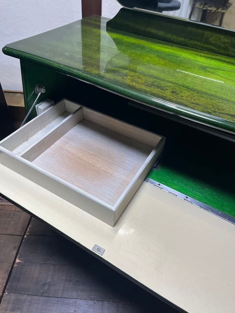 フランスミラー France mirror 希少アンティークグリーン 1点のみ