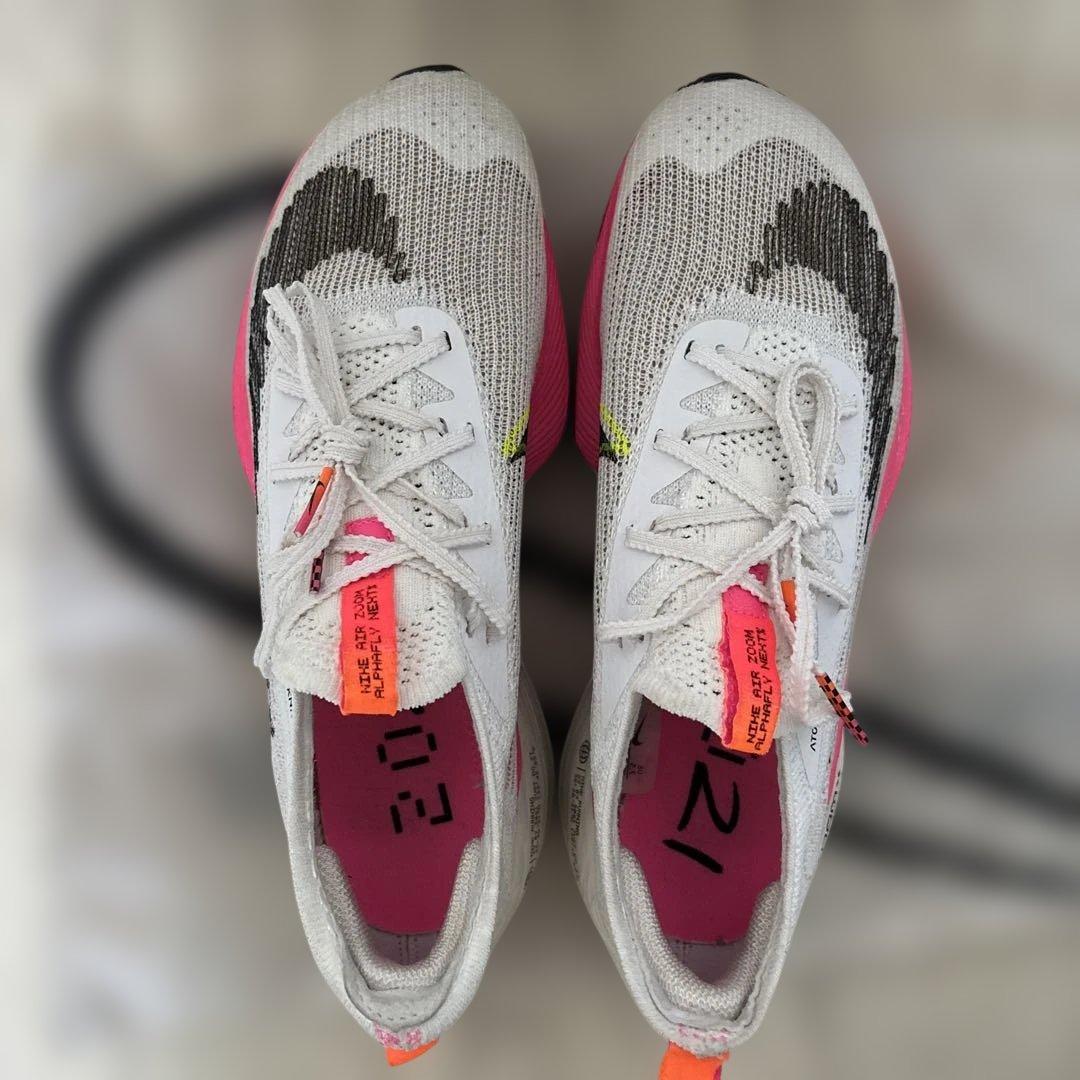 ナイキアルファフライ　ホワイト/ピンク