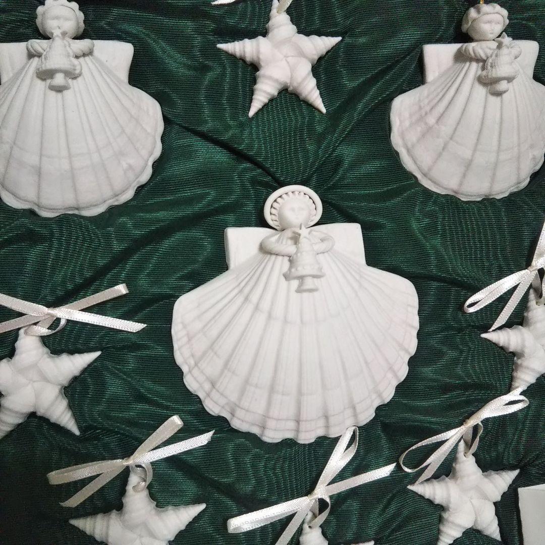 希少 マーガレットファーロング 陶器製クリスマスエンジェル＆スター オーナメント