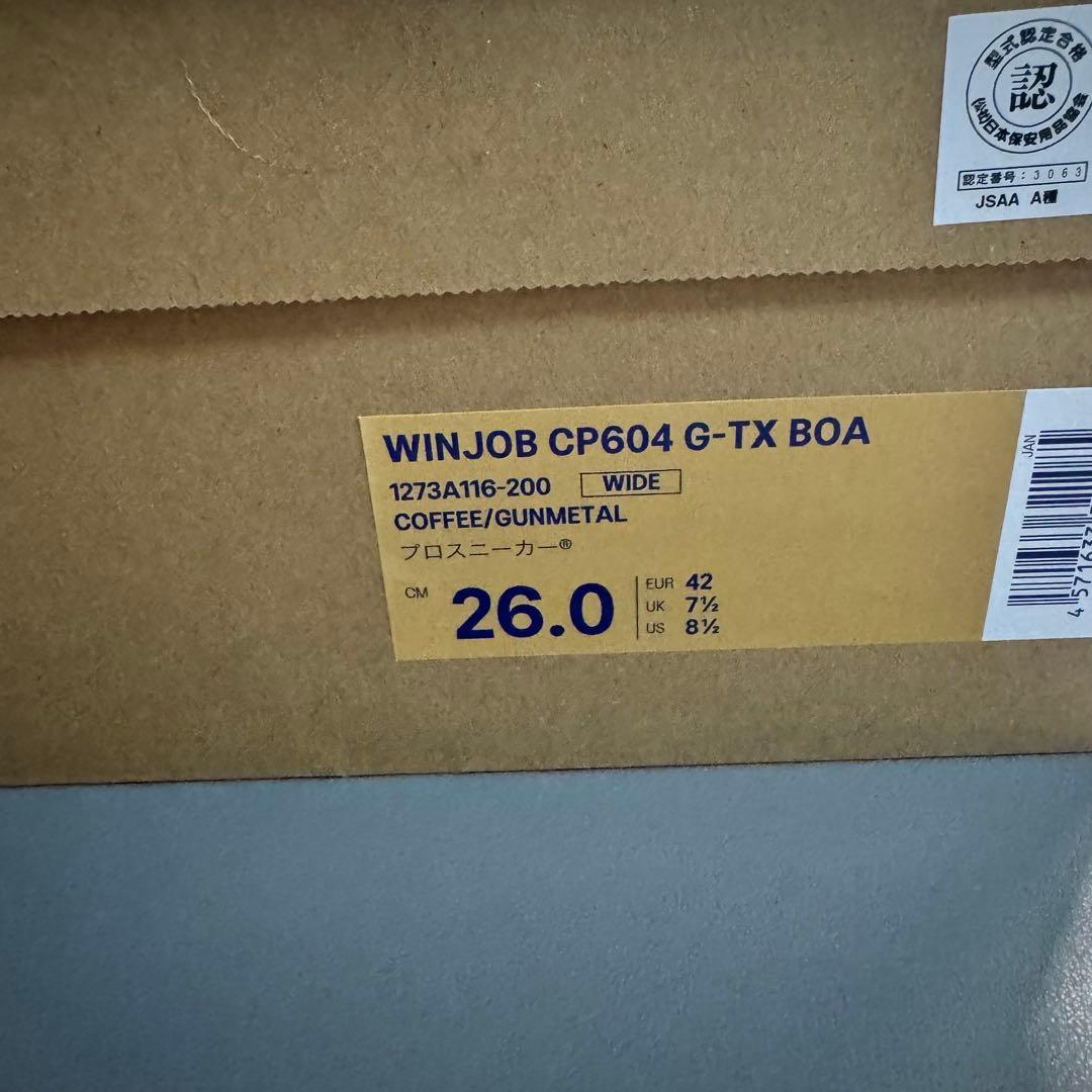 新品未着用ASICS ウィンジョブCP604 G-TX BOA 3E相当26cm