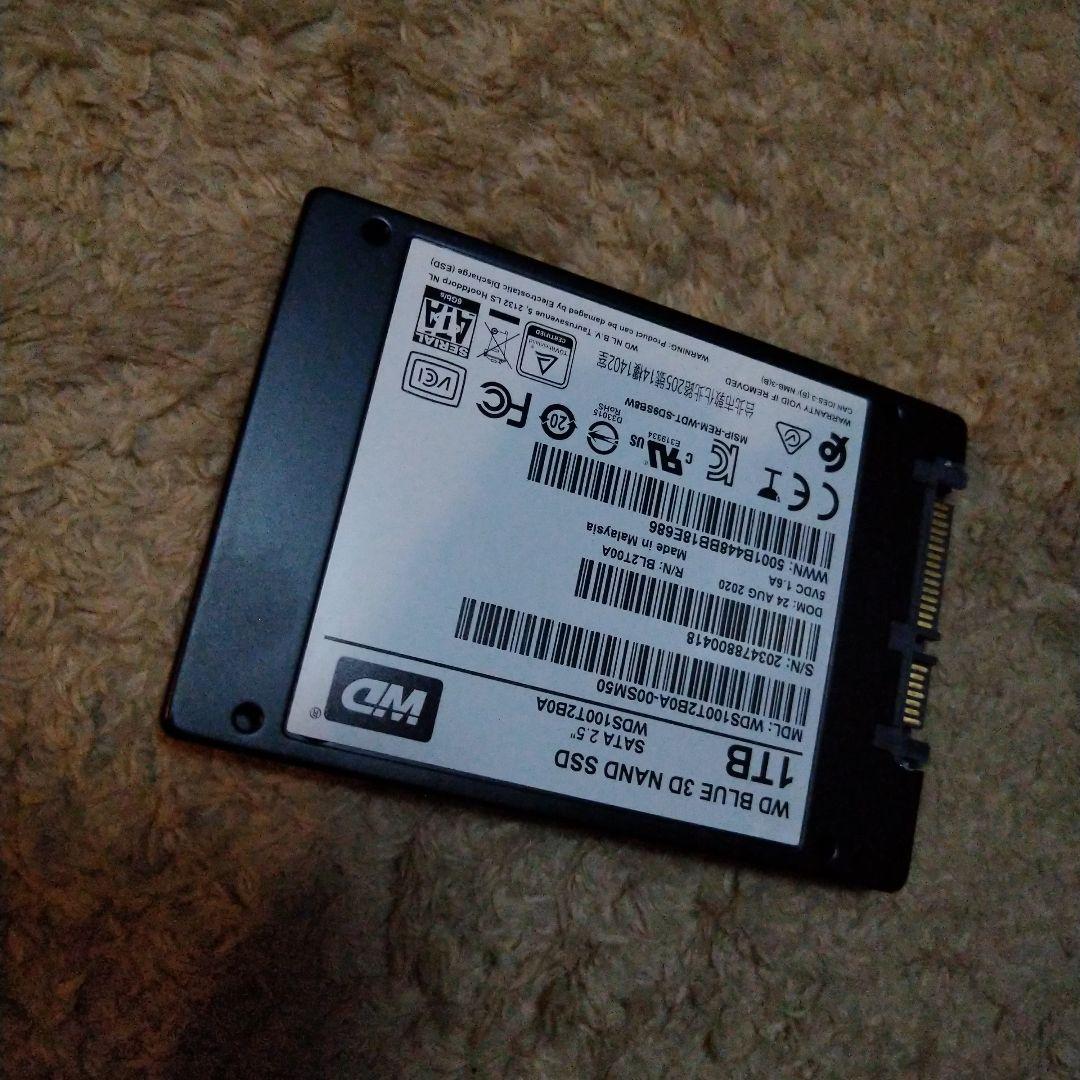 【中古】WD Blue 1TB 3D NAND SATA SSD