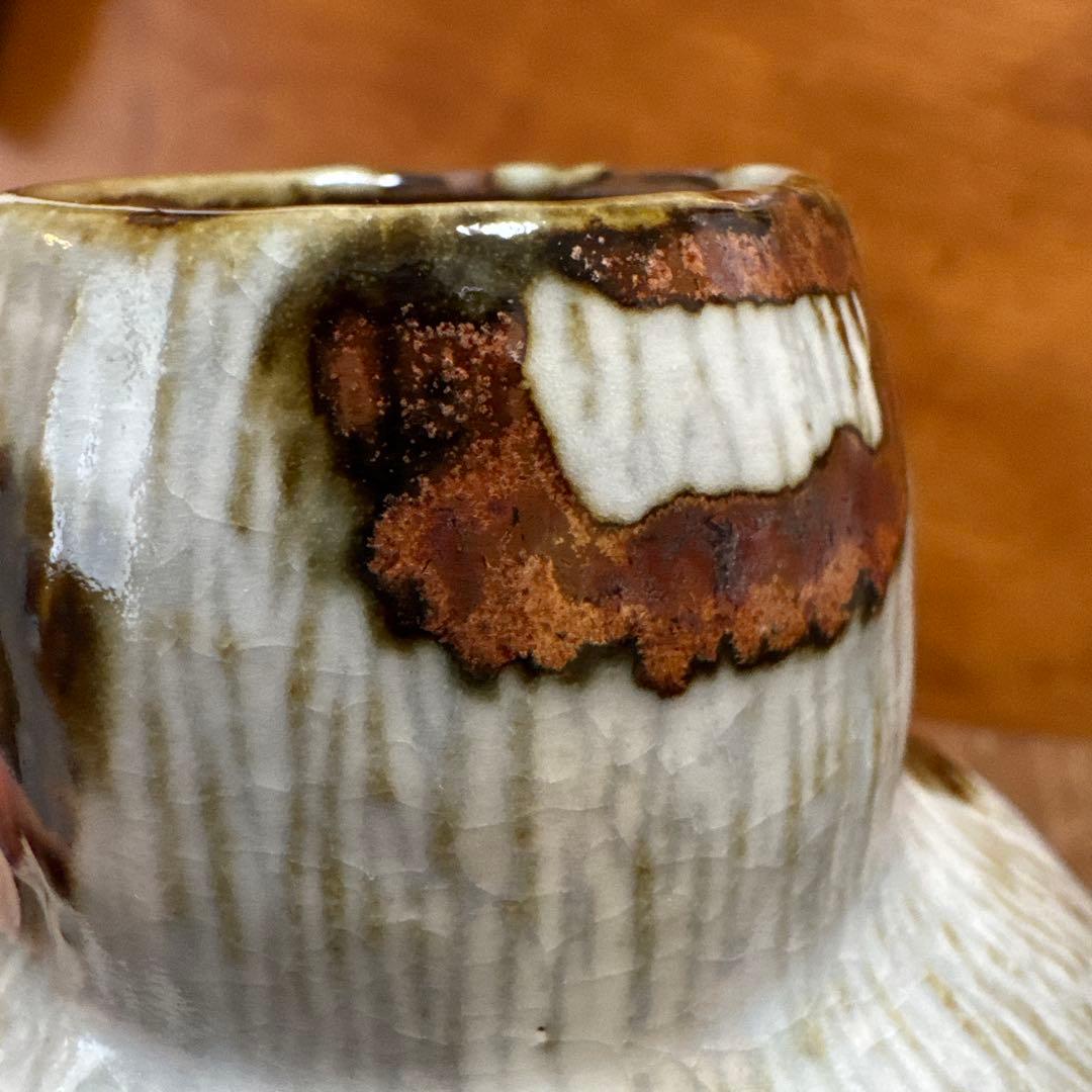 希少　板井玲子 点々紋花器 受賞作家 陶芸 花入 木箱入り